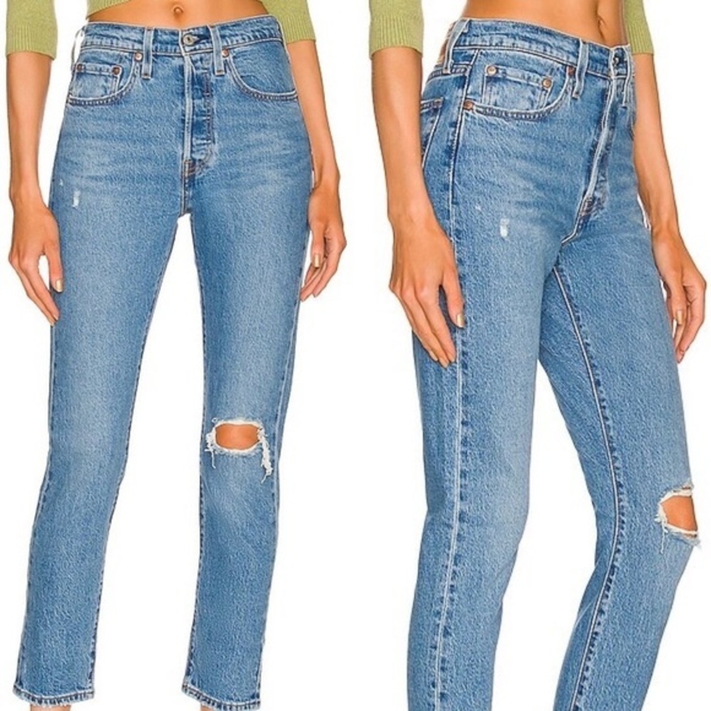 Levi’s Premium 501 Skinny in Jazz Loved Distressed Size 25